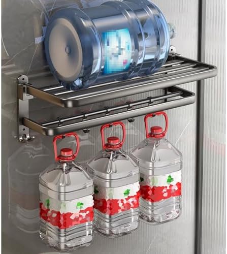 Portable Aluminum Towel Rack for Bathroom 50cm Wall-Mounted Towel Holder