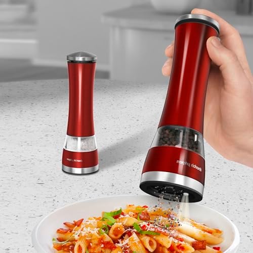 Morphy Richards 974221 Red Salt and Pepper Mill Set