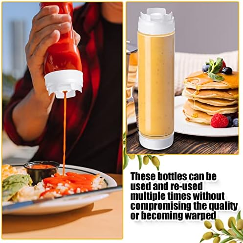 Roshtia 16 Pcs White Squeeze Bottle