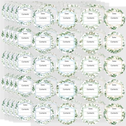 Eco-Friendly 300-Count Water-Resistant Canning Labels
