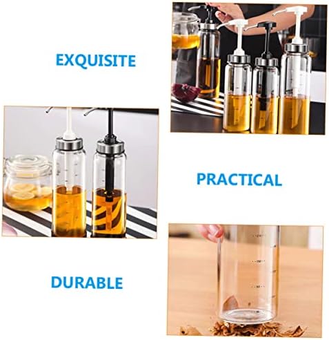 Mikinona 500ml Honey Jam Dispenser Bottle with Metal Pump