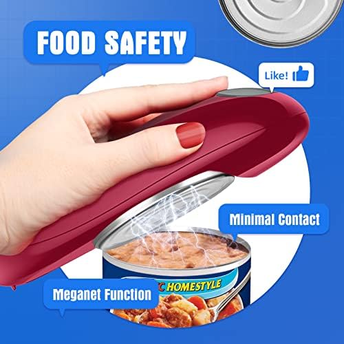 Safe and Easy Electric Can Opener for Seniors and Arthritis Patients