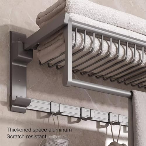 ANNBKA Towel Holder Wall-Mounted Towel Rack 10-inch 50CM