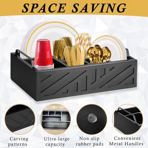 A2Z Ihdt Paper Plate Dispenser Black