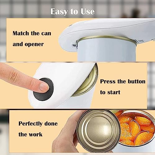 One-Touch Electric Can Opener for Safe Use