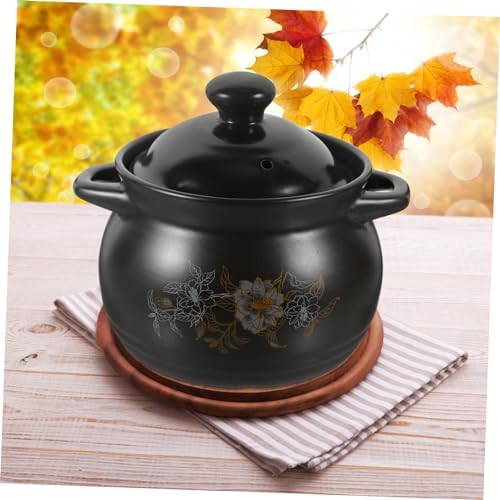 SHOWERORO Ceramic Casserole Stockpot