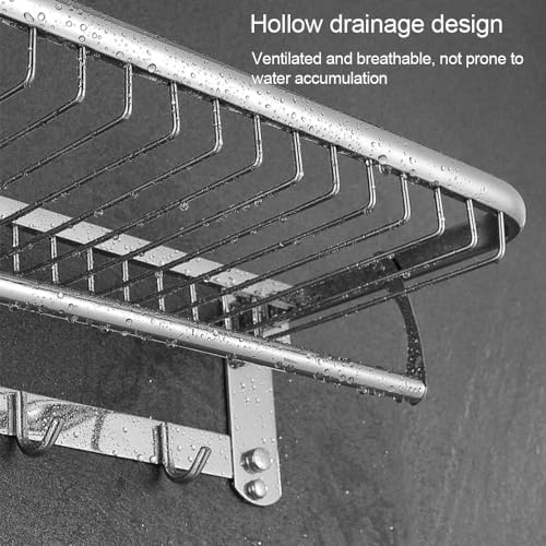 ANBKStainless Steel Towel Shelf for Bathroom Efficient Durable and Stylish