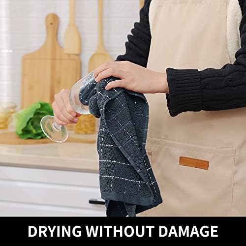 Homaxy 100 Cotton Terry Dish Towels 4 Pack