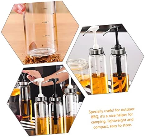 BESTOYARD 500ml Honey Dispenser Glass Jar with Metal Lid