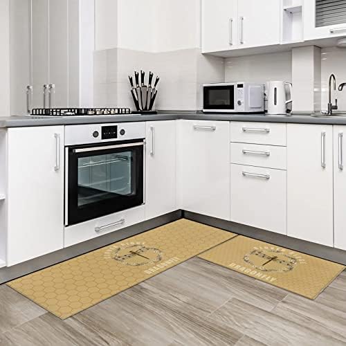 Two-Piece Kitchen Rugs 197x315x197x472 Perfect for Cooking Cleaning or Laundry