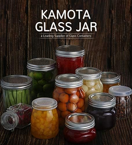 KAMOTA 12-Pack Mason Jars with Lids for Sale