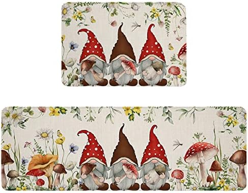 Mushroom Kitchen Rug Set 2-Pack