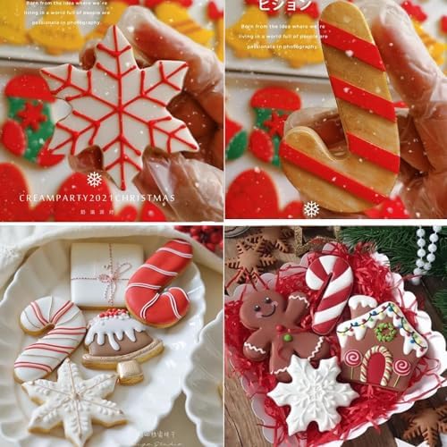5-Piece Christmas Cookie Cutters Holiday Season Baking Tools