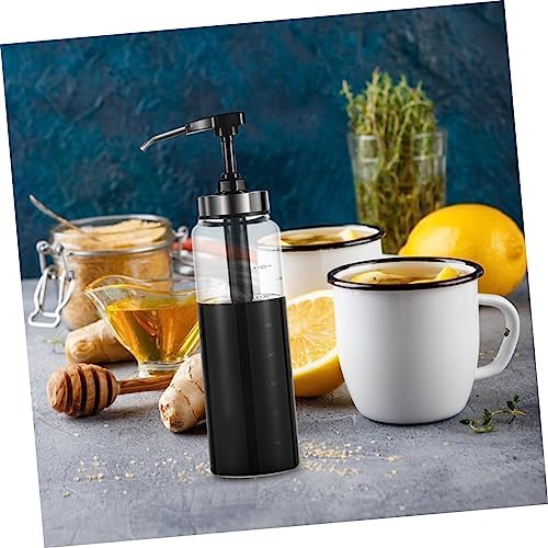 500ml Black Sauce Press Bottle for Ketchup and Salad Dressing