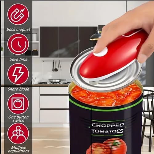 Electric Can Opener for Seniors Smooth Edge Safe Design