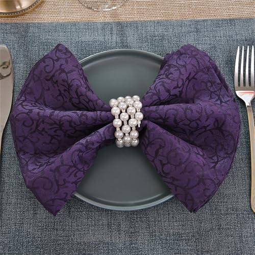 Elegant Pearl Napkin Rings - Add a Touch of radiance for any Occasion