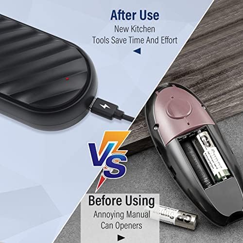 Rechargeable Electric Can Opener with Smooth Blade for Seniors and Arthritis