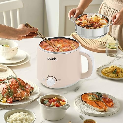 DEZIN Dual-Power Hot Pot - Quicken Your Morning Meal with Wireless Assistance