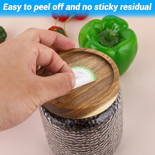 90Pcs Waterproof Canning Labels Round 16 Inch