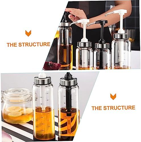 BESTOYARD 500ml Honey Dispenser Glass Jar with Metal Lid