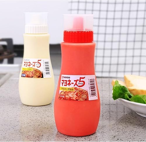 Minecook 5 Holes Squeeze Sauce Bottle with Dust Lid 380ml