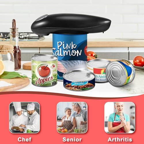 Powerful Electric Can Opener - Easy Secure Can Openings