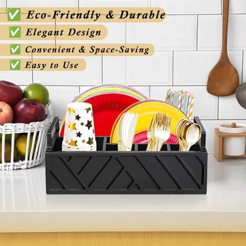 A2Z Ihdt Paper Plate Dispenser Black