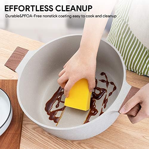 Nonstick 6Qt Casserole Pot Elegant Non-stick Design