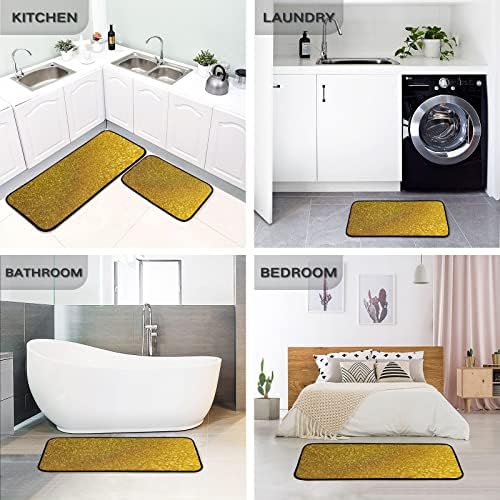 Glistening Glitter Kitchen Mat Set