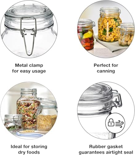Bormioli Rocco 1234 Fido Clear Jar 675 Oz