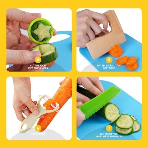 Kids Kitchen Knife Set for Safe Cooking