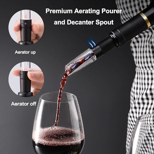 Ataller 2-in-1 Rechargeable Wine Opener Set for Easy Elegant Course