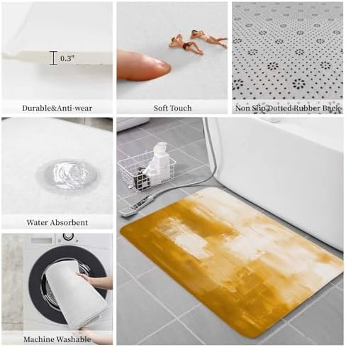 Modern Kitchen and Home Rugs Set - Stylish Non-Slip and Easy to Clean