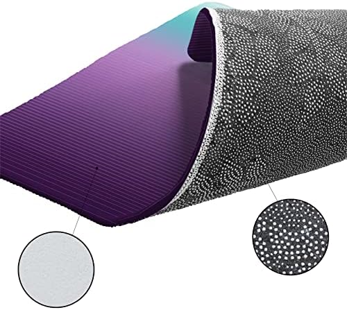 Purple Teal Ombre Kitchen Rug Set 2 PCS
