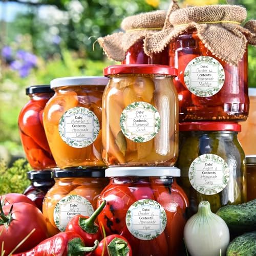 Eco-Friendly 300-Count Water-Resistant Canning Labels