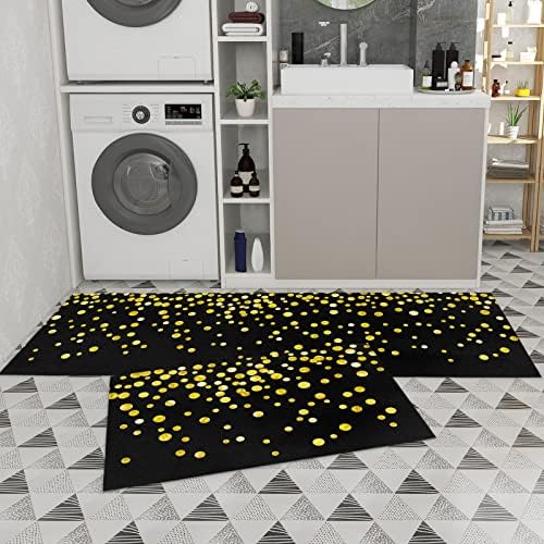 Experience the comfort ofIDOWMAT kitchen rugs with full coverage and perfect grip