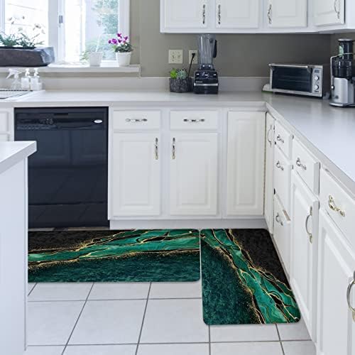 Ergonomic Standing Mat Set Non-Slip Absorbent for Kitchen Bathroom