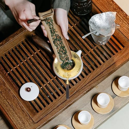 Golden Handle Tea Infuser with Chinese Craftsmanship