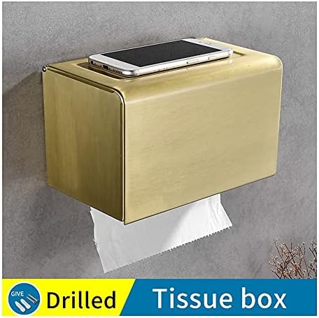 Wall-Mounted Towel Holder Set Brushed Gold