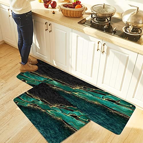 Ergonomic Standing Mat Set Non-Slip Absorbent for Kitchen Bathroom