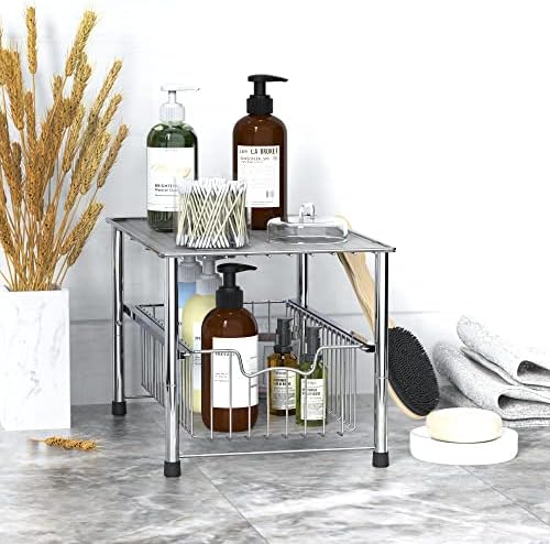 Simple Houseware - Stackable Metal Storage Rack