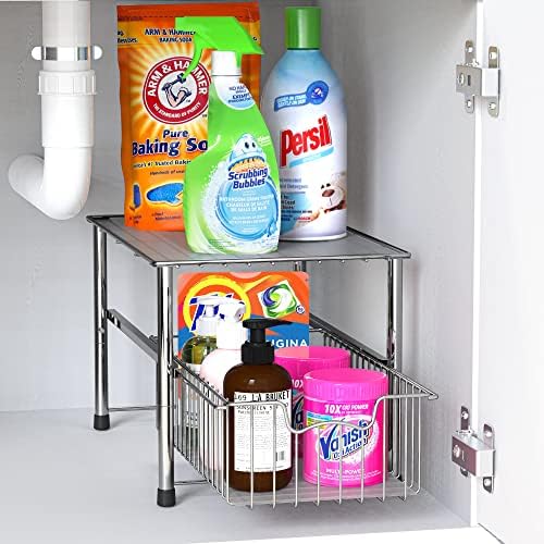 Simple Houseware - Stackable Metal Storage Rack