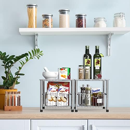 Simple Houseware - Stackable Metal Storage Rack