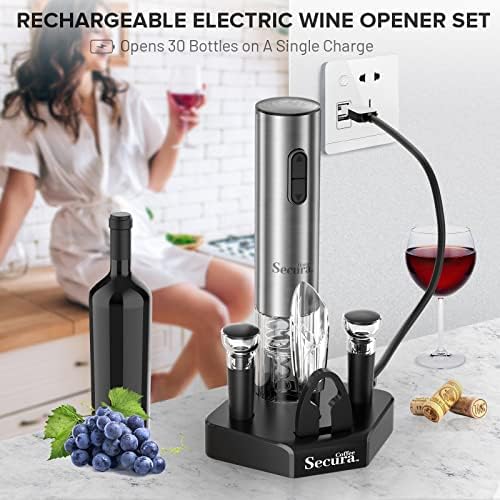 Secura Electric Wine Opener Set 5 in 1 1