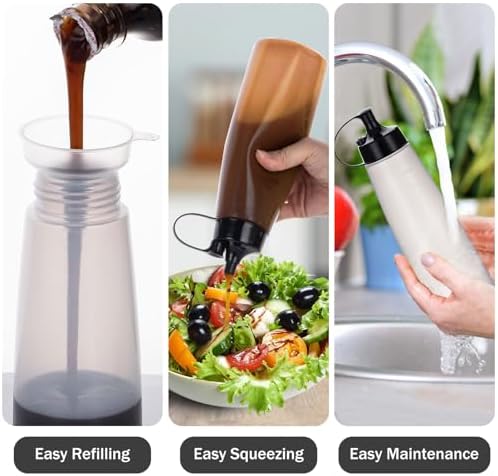 Condiment Squeeze Bottles 2 Pack 500ml