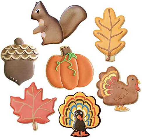 Fall and Thanksgiving Cookie Cutters Set 7 Pc Made in USA