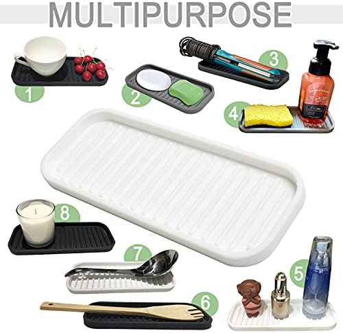 Gosmol Silicone Kitchen Sink Organizer Heat-Resistant Organizer for Cleaners more