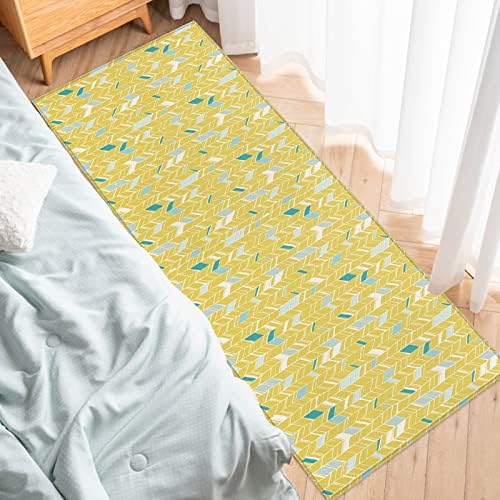 2Pcs Anti Fatigue Kitchen Rugs Geometric Design for Kitchen Standing