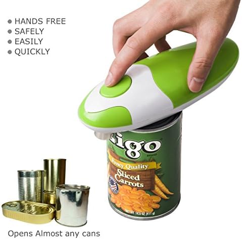 Safe Ergonomic Electric Can Opener with Soft Edge