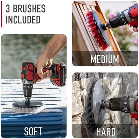 Hoover 3-Piece Multi-Purpose Cleaning Brush Kit